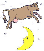 cow over the moon gif